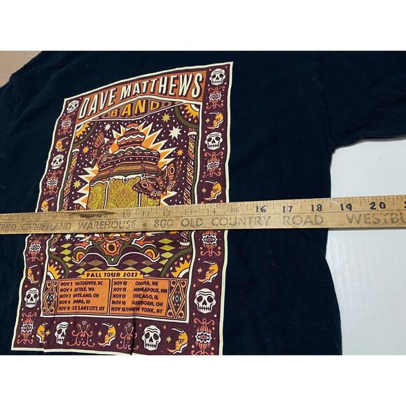 Dave Matthews Band Fall Tour 2022 Shirt Black Mens size M Concert - Picture 3 of 7